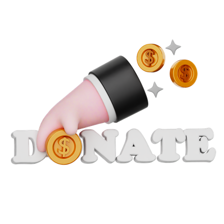 DONATE  3D Icon