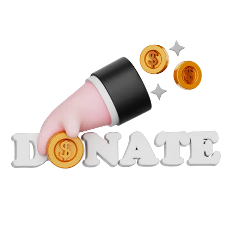 DONATE  3D Icon