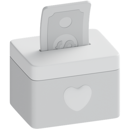 Donate Box  3D Icon