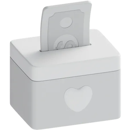 Donate Box  3D Icon