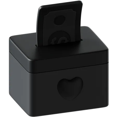 Donate Box  3D Icon