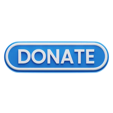 Donate Button  3D Icon