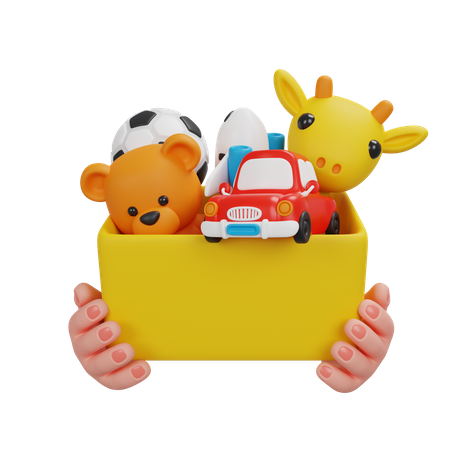 Donate Child Box  3D Icon