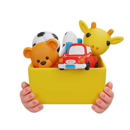 Donate Child Box  3D Icon