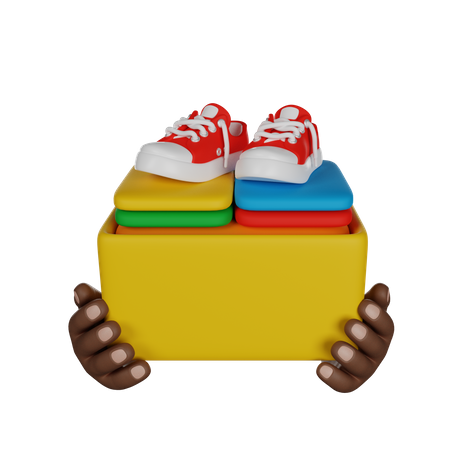 Donate Clothes Box  3D Icon