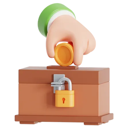 Donate money  3D Icon