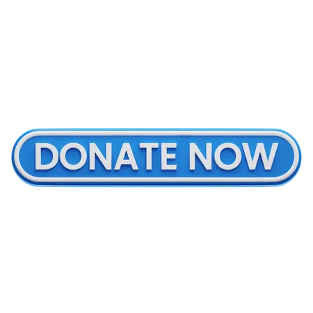 Donate Now Button  3D Icon