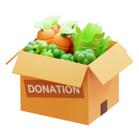 Donate Vegetables  3D Icon