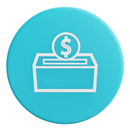 Donating money  3D Icon
