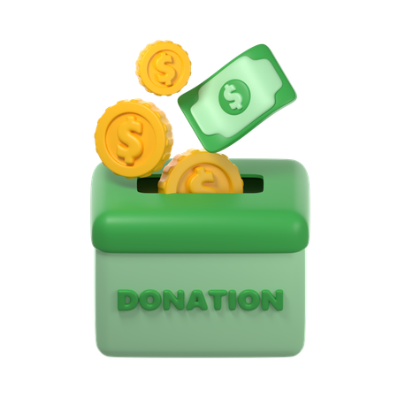 Donation  3D Icon