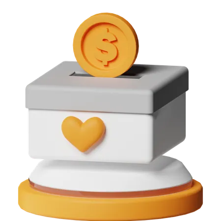 Donation  3D Icon