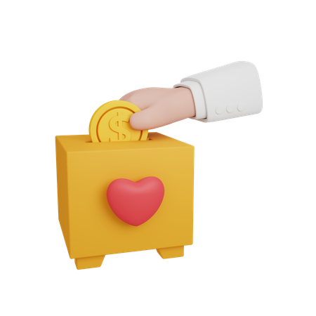 Donation Alms  3D Icon