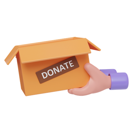 Donation Box  3D Icon