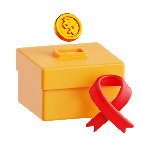 募金箱  3D Icon