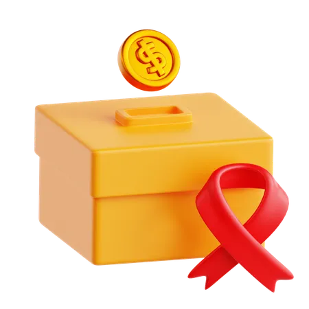 募金箱  3D Icon