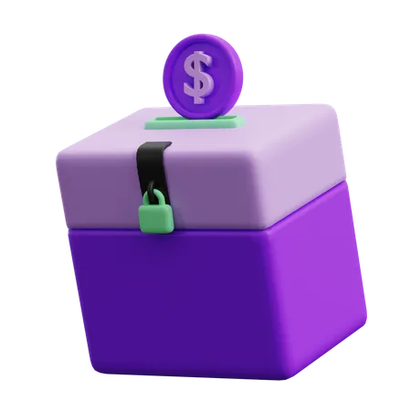 Donation Box  3D Icon