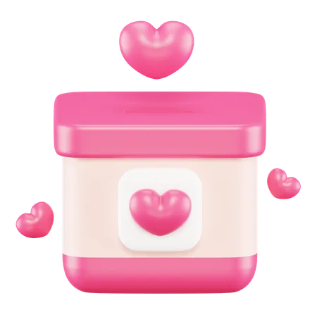 Donation Box  3D Icon