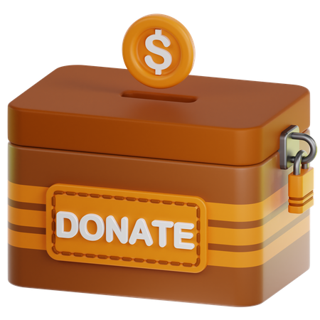 Donation Box  3D Icon