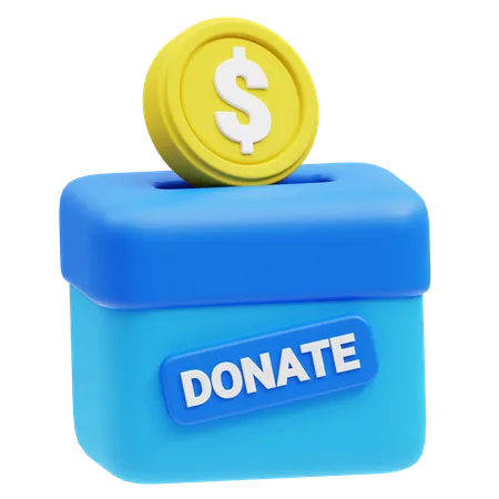 Donation Box  3D Icon