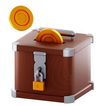 Donation Box  3D Icon