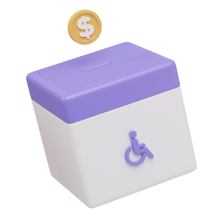 Donation Box  3D Icon