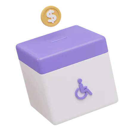 Donation Box  3D Icon