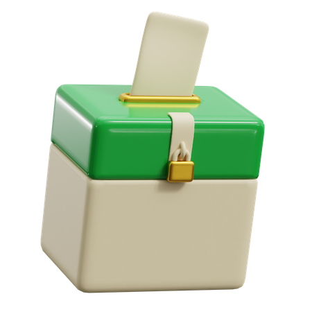 Donation Box  3D Icon