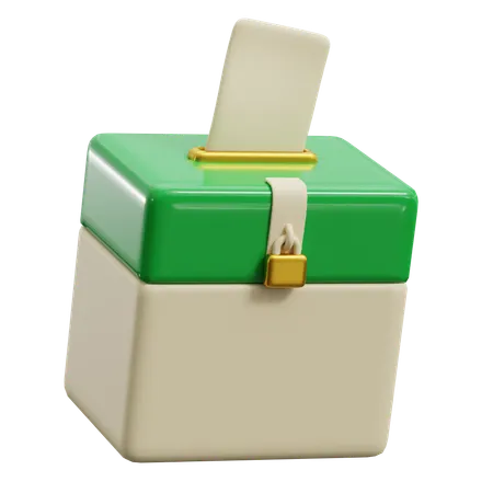 Donation Box  3D Icon