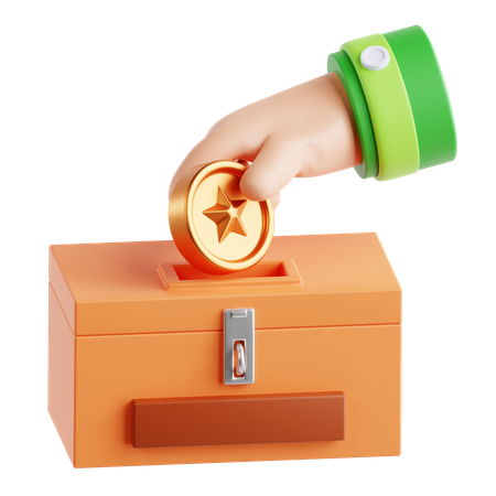 Donation Box  3D Icon