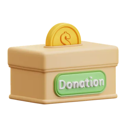 Donation Box  3D Icon