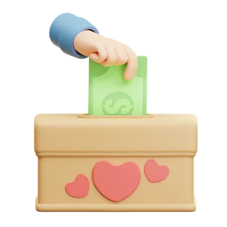 Donation Box  3D Icon