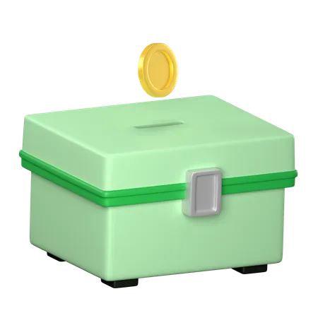 Donation Box  3D Icon