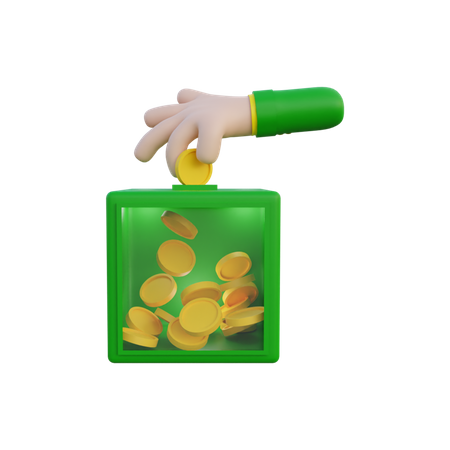 Donation Box  3D Icon