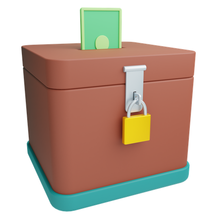 Donation Box  3D Icon