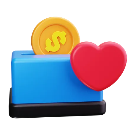 Donation box  3D Icon