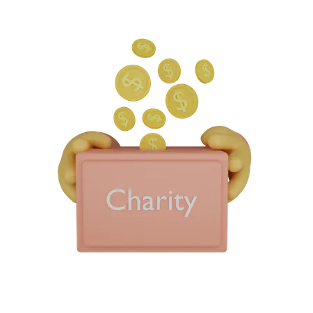 Donation Box  3D Icon