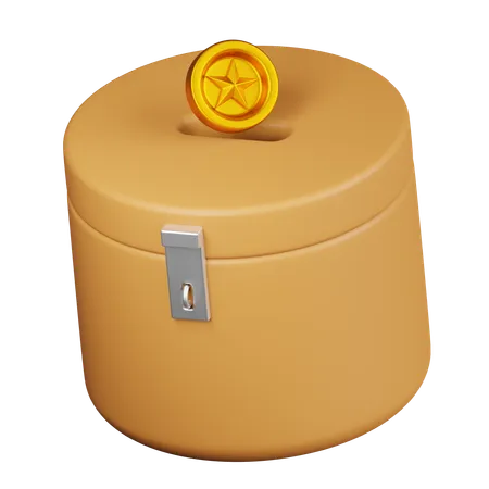 Donation Box  3D Icon