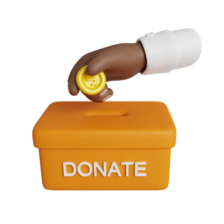 Donation Box  3D Icon