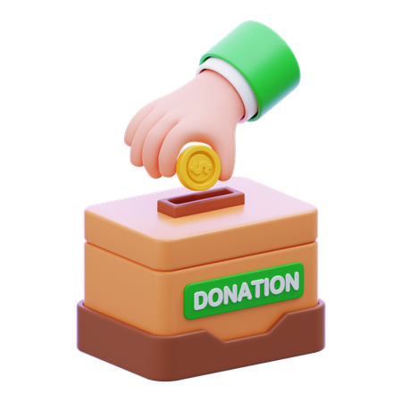 Donation Box  3D Icon