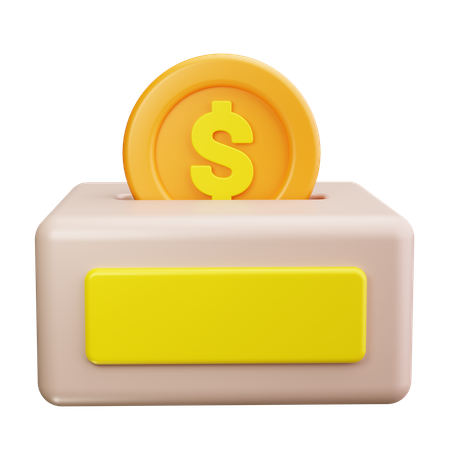 Donation Box  3D Icon