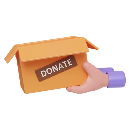 Donation Box  3D Icon