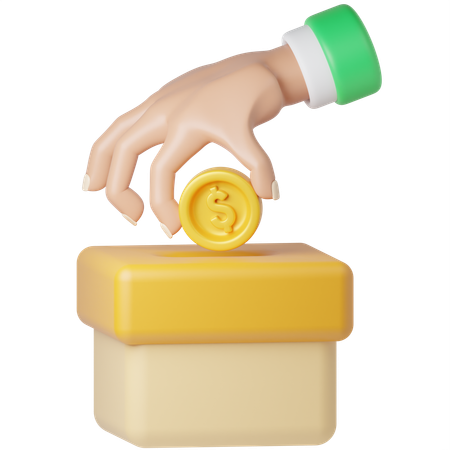 Donation Box  3D Icon