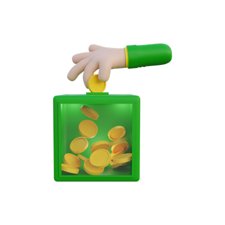 Donation Box  3D Icon