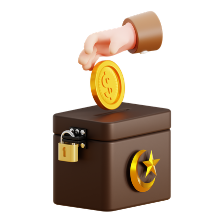 Donation Box  3D Icon
