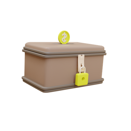 Donation Box  3D Illustration