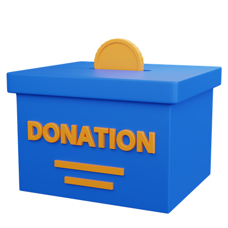 Donation Box 3D Icon