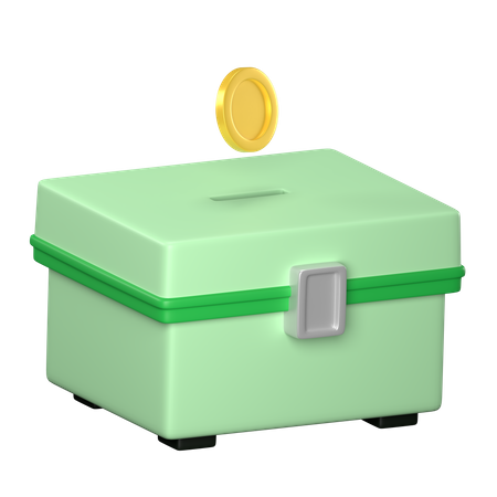 Donation Box 3D Icon