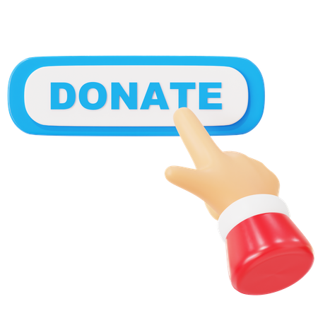 Donation button  3D Icon