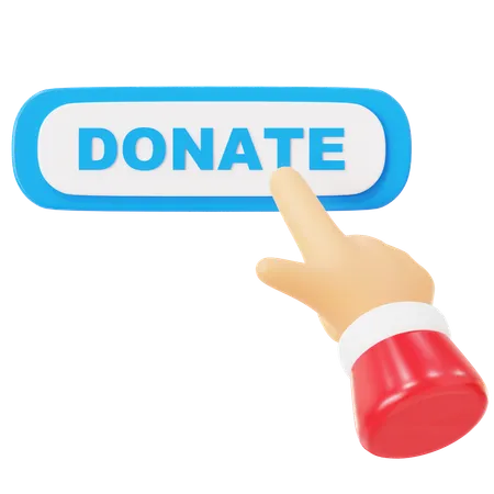 Donation button  3D Icon