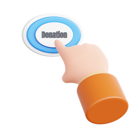 Donation Button  3D Icon
